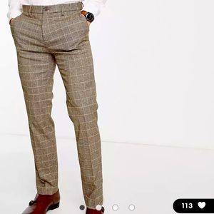 Mens ASOS plaid pants